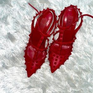 Valentino Red Rouge Rockstud Pump